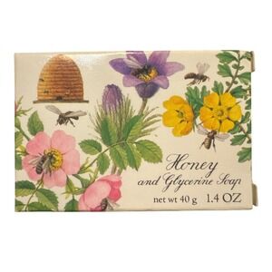 Crabtree Evelyn Honey Glycerine Soap 1.4 OZ Bar Bee Floral Vintage Bath Bar‎
